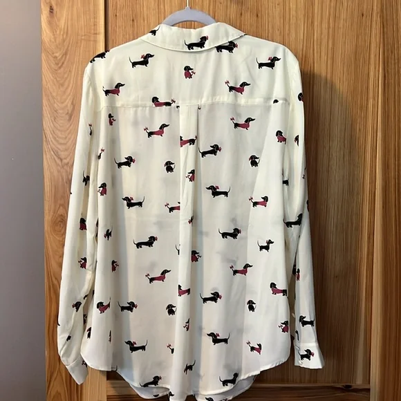 Torrid Dachshund Blouse Women's Plus Size 2 - Picture 5 of 6